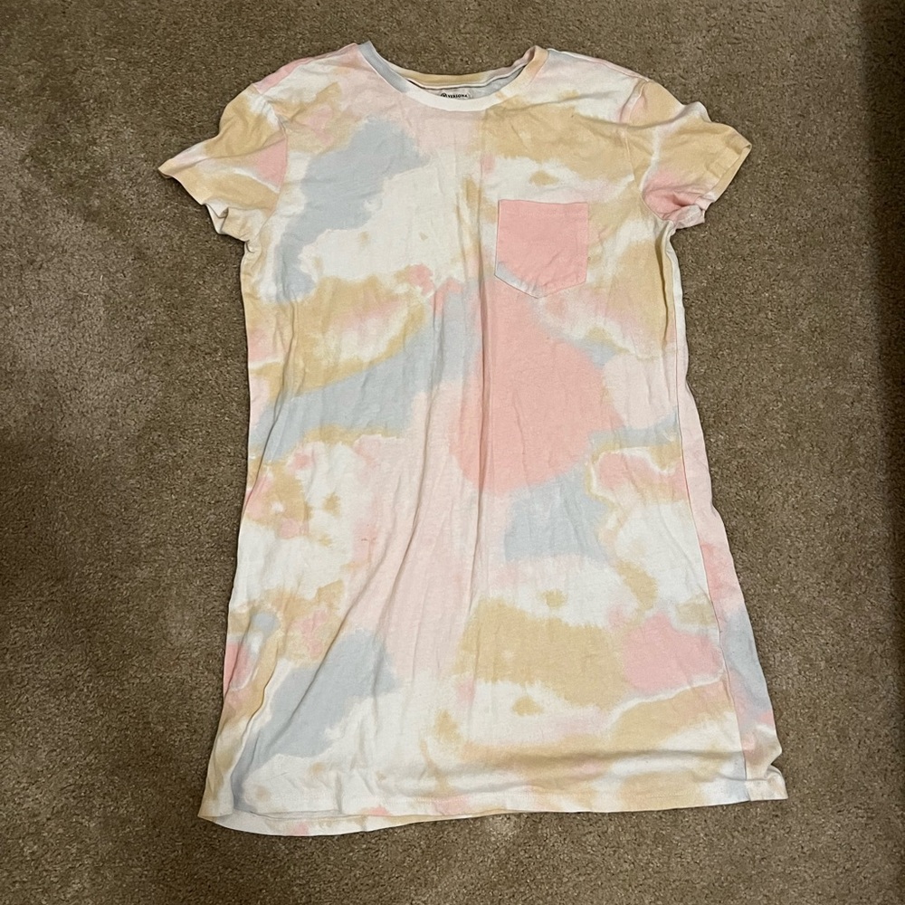 Versona tie-dye multicolor dress